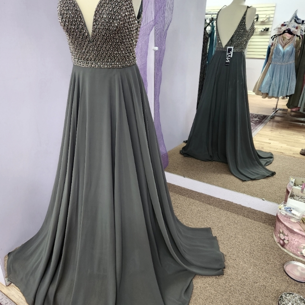 JVN gray formal Dress size 10